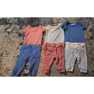 Starting Out Baby Newborn 6pc Bodysuit Pants Set Nautical Lighthouse